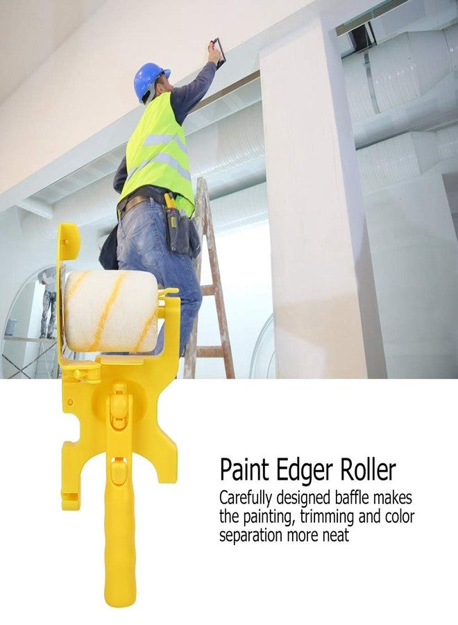 Naroote Paint Edger Roller Brush Multifunctional Hand Held Clean Cut Paint Edger Roller Brush Paint Edger Combo Kit for Home Room Wall Ceiling Indoor Outdoor Painting - Image 2